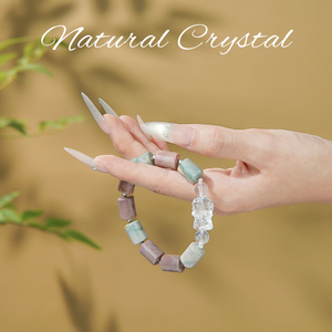 Bracelet porte-bonheur hexagonal en cristal pour femme, avec pendentif de guérison des chakras, perles multi-pierres, vente en gros, cadeau - Product Image 2