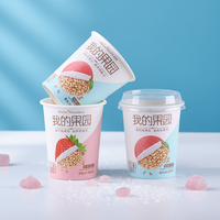 Meilleure Vente en Gros : Gobelet en PP de Qualité Alimentaire pour Yaourt Grec avec Couvercle en Aluminium et Couvercle en Plastique