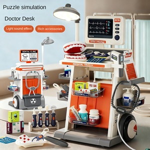 Jouet de médecin dentaire en plastique pour enfants pour le jeu à domicile Stéthoscope d'injection d'extraction de dents de simulation médicale pour les jeunes patients - Product Image 1