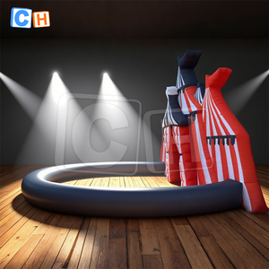 Tente d'arche gonflable sur <span class=keywords><strong>le</strong></span> thème du <span class=keywords><strong>cirque</strong></span> CH Tente gonflable d'entrée extérieure de tunnel d'arche publicitaire gonflable personnalisée - Product Image 5