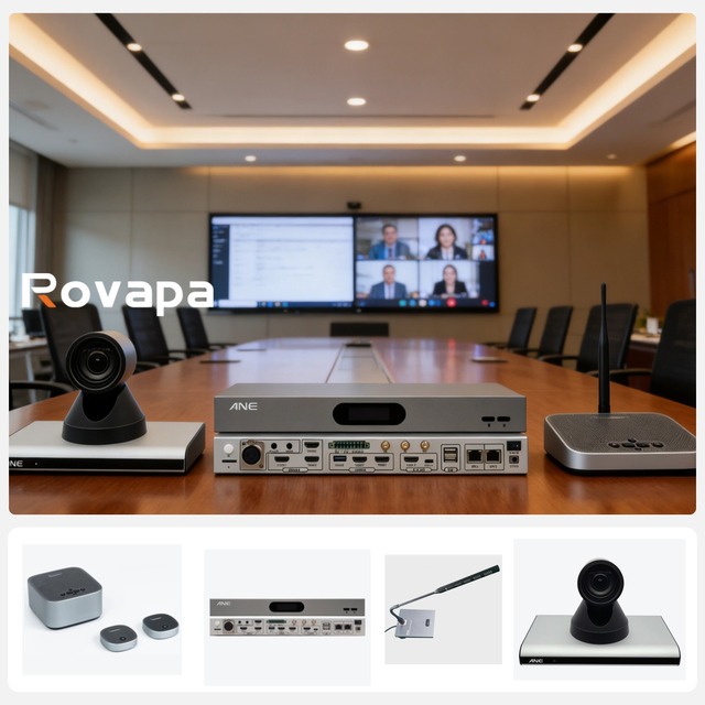 Video Conference Camera System with Bluetooth & USB Speaker Omnidirectional Microphone Terminal Device and Software