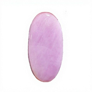 พลอยคุนไซต์ธรรมชาติทรงคาโบชอง FAIJAN GEMS FK-123 ได้รับการรับรองจากผู้ตรวจสอบอิสระ สีธรรมชาติ ปรับแต่งขนาดและรูปทรงได้ ผลิตจากรัฐราชสถาน - Product Image 1