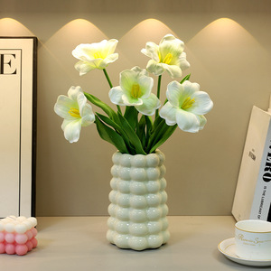 Jarrón de Cerámica Mystic Arts 7401, Glaseado, Decoración Moderna y Minimalista para Sala de Estar o Comedor - Product Image 3