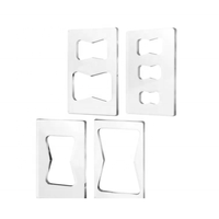 Plaque de fraisage universelle en acrylique pour table, base de fraisage pour le travail du bois, gabarit de fraisage pour goujons en lucite
