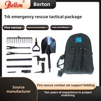 Kit tactique de sauvetage d'urgence TRK outils de sécurité de l'eau à rupture manuelle pince de cisaillement levier hache râteau sac à dos Format ensemble de sauvetage