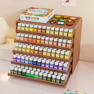 Armoire de rangement de perles Perler de bureau, 5 niveaux, grande capacité, organisateur d'artisanat, étagère de rangement à tiroirs pour l'organisation et le rangement - Product Image 4
