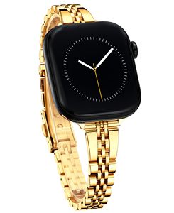Elegante Correa de Acero Inoxidable para Reloj <span class=keywords><strong>Apple</strong></span> <span class=keywords><strong>Watch</strong></span> 38 40 41 42 44 45 46 para Mujer, Pulseras para <span class=keywords><strong>Apple</strong></span> <span class=keywords><strong>Watch</strong></span> 11-1, ODM OEM - Product Image 3