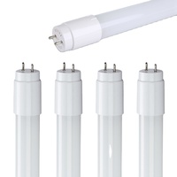 Tubos de luz led de 60cm, 120cm, 2 pies, 4 pies, accesorio fluorescente, 18W, tubo de luz LED T5 T8 integrado, luz lineal