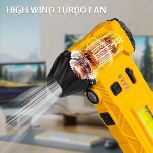 Moteur CC sans balais 110000 tr/min, mini souffleur/aspirateur sans fil, batterie 7,2 V 3000 mAh, lumière LED intégrée, lame de coupe, 13 buses - Product Image 5