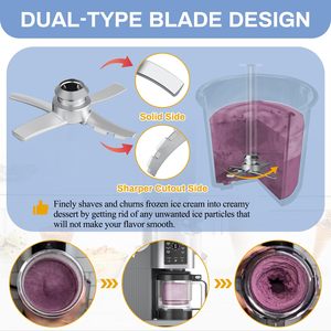 Cuchilla <span class=keywords><strong>de</strong></span> Repuesto <span class=keywords><strong>de</strong></span> Acero Inoxidable NANOBABY para Máquina <span class=keywords><strong>de</strong></span> Helados NJ Creami NC700 NC701 NC701C - Product Image 4