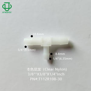 Conector en T de Nylon Plástico Jiyou 3/8x3/8x1/4, Conexión Rápida para Tuberías de Agua y Aire - Product Image 5