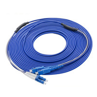 Cable de puente de fibra óptica para interiores Duplex 9/125 LC/UPC a ST/UPC con conector LC ST Cable interior blindado y cable de conexión