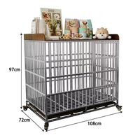 EUR PET En gros Chariot pliable en aluminium massif pour chien, Poussette portable pour animaux de compagnie, Cage de transport pour exposition canine