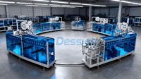 Machine de remplissage et de scellage de sachets horizontaux à grande vitesse pour boissons gazeuses coréennes, concentré de café, jus de fruits liquides, purée, sachet