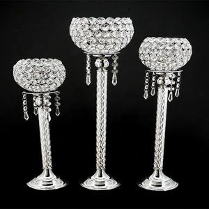 Candelabro con cuentas de cristal acrílico, soporte votivo para decoración de boda, centro de mesa, decoración del hogar - Product Image 4