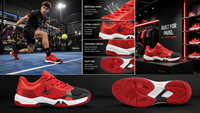 Chaussures de pickleball et de padel personnalisées pour hommes et femmes, dessus en mesh respirant, semelle extérieure en caoutchouc antidérapante avec plaque en carbone, sport printemps-hiver