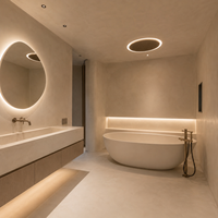 Microciment décoratif haut de gamme pour sols, murs et plafonds intérieurs, imperméable, sans joint, style industriel, revêtement en microbéton