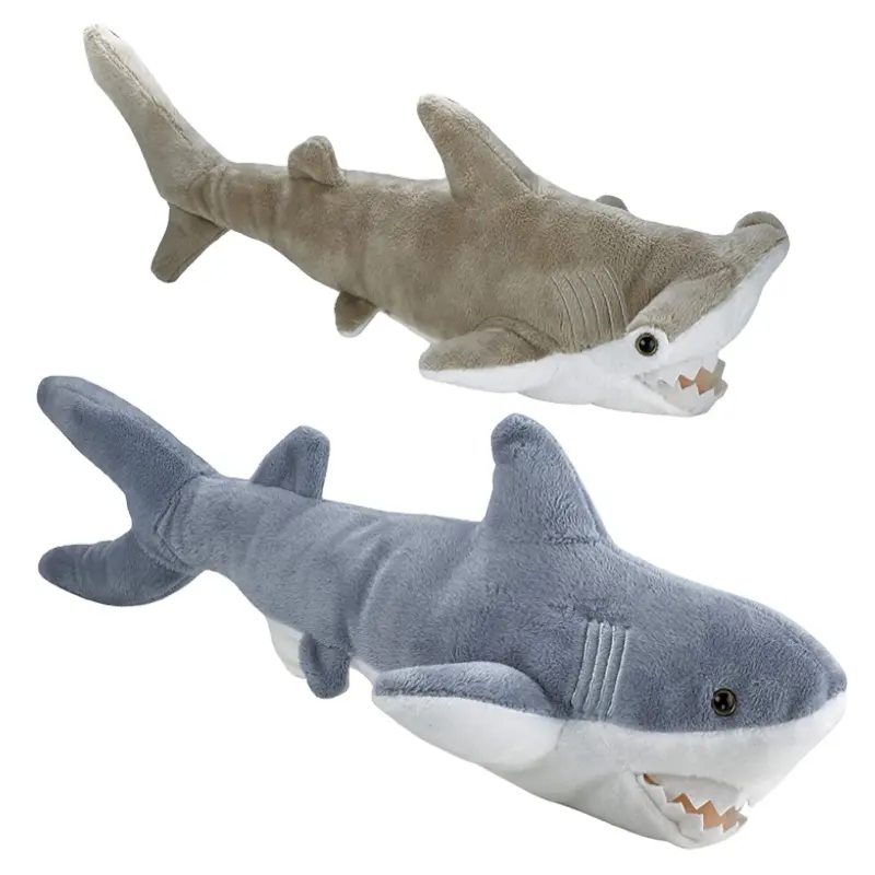 New Product 10" Lifelike Stuffed Realistic Shark Shark Sealife Plush Toys