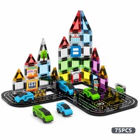 Ensemble de blocs de construction sur le thème de la ville pour enfants QS DIY