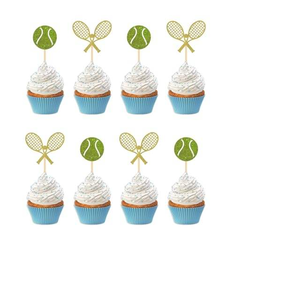 Décorations de cupcakes sur le thème du sport pour les fêtes de bébés, garçons et filles, fournitures de décoration pour fêtes d'enfants - Product Image 1