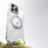 Nouvelle coque de téléphone magnétique rotative à 360 degrés, respectueuse de la peau, pour iPhone 17 16 15 14 13 Pro Max, protection anti-chute