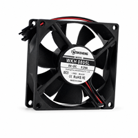 Ventilateur DC/AC 3,15 pouces 8025mm 5V 12V 24V 0,24A à roulement à manchon, mini ventilateur de boîtier PC WKH 0805L 12V, ventilateur axial de refroidissement haute vitesse