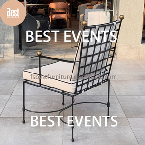 Chaise <span class=keywords><strong>de</strong></span> <span class=keywords><strong>jardin</strong></span> industrielle moderne en <span class=keywords><strong>fer</strong></span>, mobilier d'extérieur pour terrasse, idéal pour hôtels, entrepôts, cours, balcons et projets commerciaux - Product Image 2