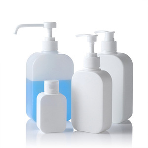 Square Hdpe Plastic <b>Bottles</b> 500ml Lotion <b>Pump</b> For Personal Care Daily Use Customizable True Colors - Product Image 4