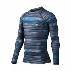 Maillot de compression unisexe à manches longues Eagle View, en Spandex/Nylon, séchage rapide, pour la lutte - Product Image 2