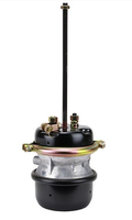 Long-Stroke Air Brake Chamber 3" Max Travel, Standard Push Rod Threading, 5/8"-11 UNC Studs for Tandem Axle Applications