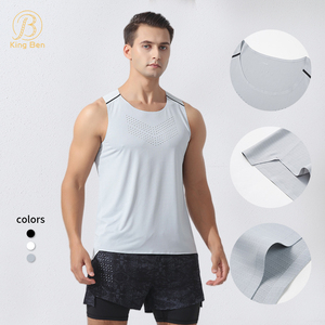 <b>Men's</b> Sleeveless Quick Dry Training Vest Breathable Sports Tank Top for Fitness Gym Workout Running Gymn Workout Tank <b>Shirt</b> - Product Image 1