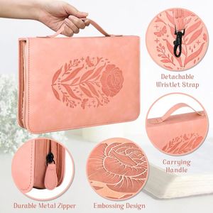 Muestra gratuita: Librería con funda para Biblia en oferta, bolsa protectora para Biblia con bolsillo frontal y asa. - Product Image 2