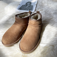 Sepatu Bot Salju Uggs Tutz Anti Air Ringan Terbaru 2026, Berbulu Fleece Hangat, Sol Tebal Model Muffin Tanpa Tumit, Sepatu Bot Uggly Wanita