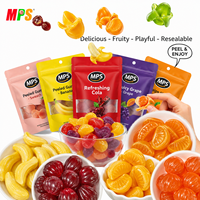 Mps Gummy Fruit Gemaakt Met Echte Vruchtensap Snoepjes Gelei Perzik Lychee 3d Peelable Gummy Candy