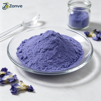 Poudre de fleur de pois papillon bleu pur de qualité alimentaire et cosmétique pour boissons changeantes de couleur et masques de soin