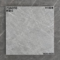 Carrelage en porcelaine pleine masse effet pierre rustique moderne antidérapant 600x600 pour villa, maison auto-construite et entrepôt