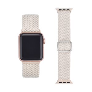 JUELONG Ultra-Thin Woven Nylon Elastic <strong>Loop</strong> Watch <strong>Strap</strong> Adjustable <strong>Strap</strong> With Sliding Clasp 41mm 44mm Watch - Product Image 1