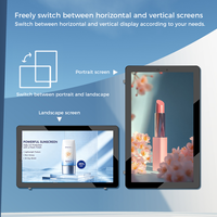 Affichage numérique tactile capacitif étanche IP65 de 55/65 pouces, écran LCD haute luminosité pour les magasins, les centres commerciaux et les sites touristiques