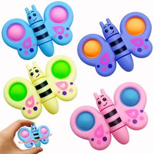 Nuevo Juguete Antiestrés de Plástico Unisex, Spinner de Mariposa, Burbujas Pop, Juego de Presionar para Niños - Product Image 1