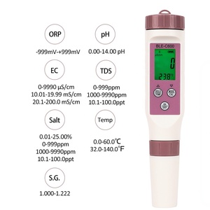 Testeur de qualité de l'eau sept-en-un Bluetooth YINMIK BLE-C600 avec contrôle par application, détection ORP, TDS, salinité, <span class=keywords><strong>pH</strong></span>, <span class=keywords><strong>pour</strong></span> laboratoire et aquarium - Product Image 1