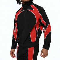 Chándal Personalizado para Hombre con Parches, Chaqueta con Capucha y Cremallera Completa, Pantalones Jogger, Secado Rápido, Ligero, Resistente al Viento, Reflectante, Ropa Deportiva Urbana
