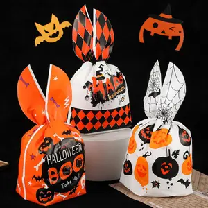 50/pc sacos de doces para Halloween festival Pumpkin saco para feriados transporte marítimo preço barato