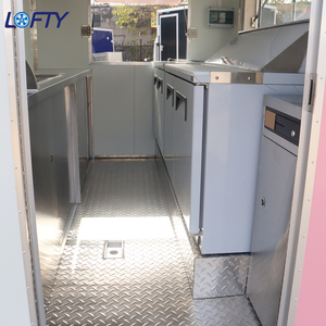 รถพ่วง<span class=keywords><strong>ขาย</strong></span>อาหารเคลื่อนที่สองชั้นขนาด 10 ฟุต พร้อมเตาบาร์บีคิว เบเกอรี่ กาแฟ อาหาร พร้อมช่องใส่ผลไม้ขนาดใหญ่รูปทรงกล่อง - Product Image 3