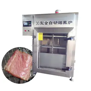 Food Automatic Smokehouse Oven Fish Meat Sausage Smoking Machine Chicken Turkey Salmon Duck Beef Smoke Oven