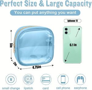 Bolsa de Maquillaje Portátil Grande, Resistente al Agua, para Mujer, Linda Bolsa de Aseo con Cierre de Cremallera, Logotipo Personalizado, Bolsa de Cosméticos de Malla - Product Image 4