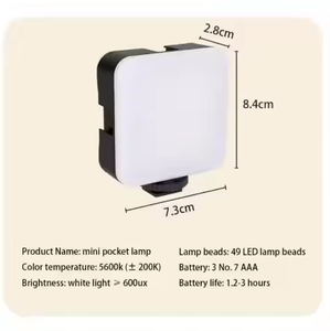 Trépied AY49 Support de Téléphone Mini Microphone Lumière d'Appoint LED Télécommande pour TikTok Live Stream Vidéo YouTube - Product Image 5