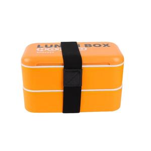 Microwave Safe Material Food <b>Container</b> Compartment Box Dual Tier Kids Stackable Plastic Bento Lunch Box Plastic Portable - Product Image 4