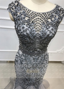 Ruolai OEV-L4279 الفاخرة الثقيلة الديكور مشرقة حورية البحر النساء حزب حفلة موسيقية فستان طويل متواضع فساتين السهرة - Product Image 5