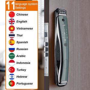 Cerradura de Puerta con Reconocimiento Facial, Escáner Biométrico de Huellas Dactilares Totalmente Automático, Escáner Ocular, Cerradura de Puerta Inteligente con Cámara - Product Image 3