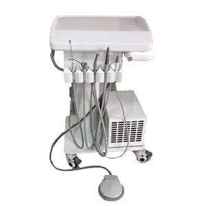 Portable Mobile Dental Clinic Equipment Turbine Unit Cart with Compressor